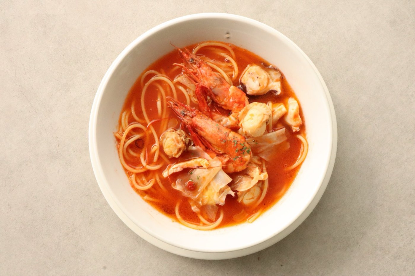特製奄美魚介スープパスタ 